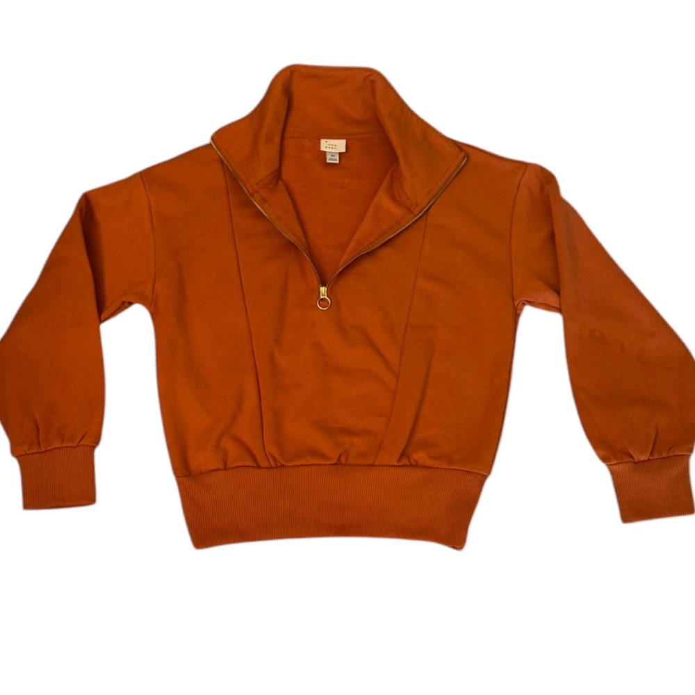 A New Day Half Zip Hoodie in Apricot